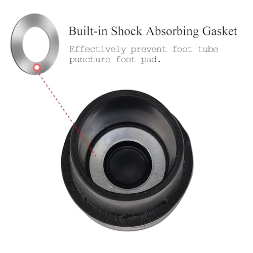 Mini Trampoline Leg Cap Tips - 2 Pack Rubber Floor Protectors