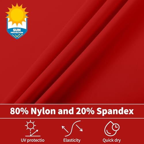Boys Neon UV Sun Protection Swim Shirt - 7-8 Years / Red