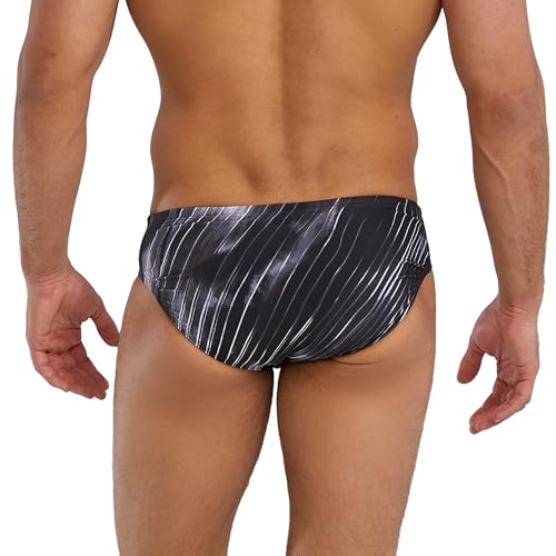 TYR Men's Cycloid Durafast Elite Swim Brief 30 Titanium Green Size 38