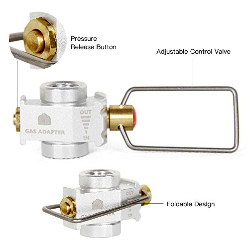Gas Saver Plus Adapter - Refill Flat Tank Converter for Camping