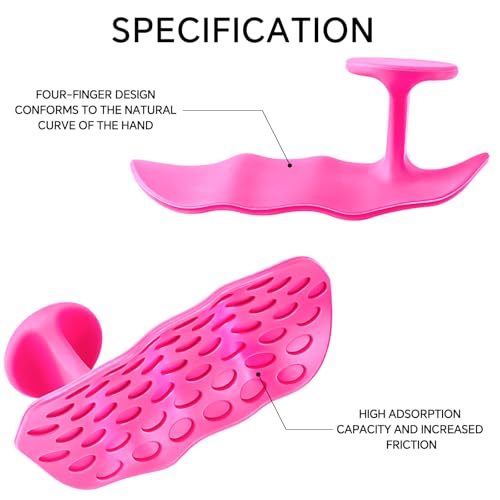 Anti-Slip Workout Grips - Thickened Rubber Hand Protectors - Pink