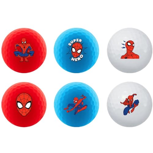 Spider-Man Golf Balls 6-Pack - Official Marvel Designs