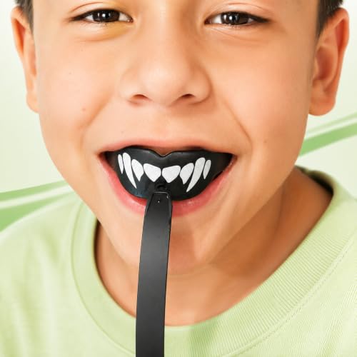 Kids Mouth Guard 3 Pack with Strap - Age 6-12, BPA-Free, Shock Absorbent for Sports
