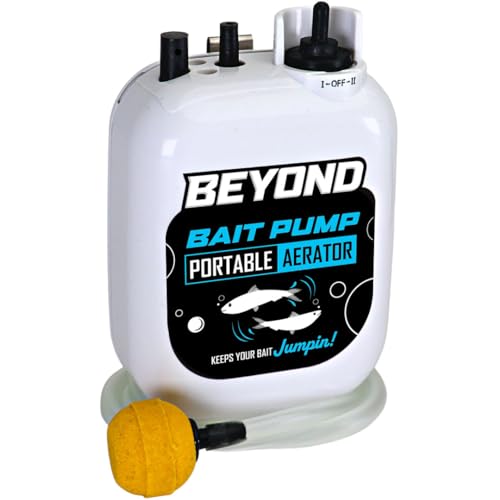 Beyond Bait Pump 2-Speed Live Bait Aerator for Bait Buckets - 1-Pack