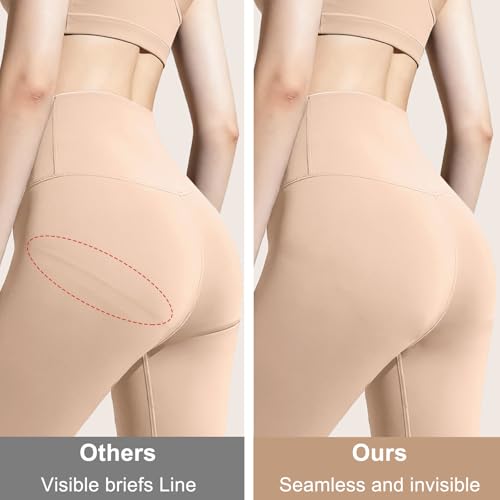Jasmolly Camel Proof Seamless Cheeky Women's Underwear 3 Pack Medium Multicolor