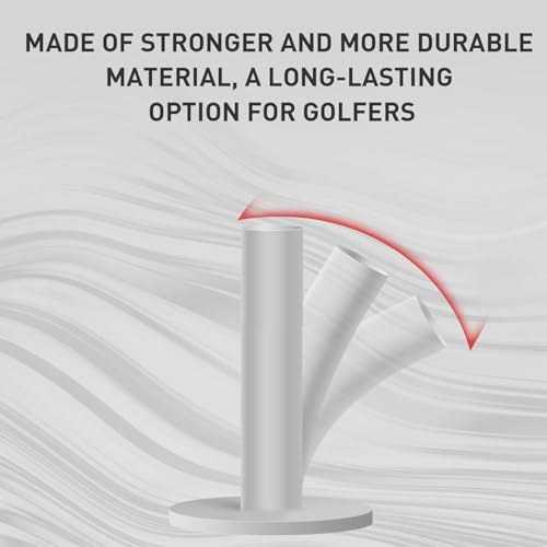 Rubber Golf Tees Set for Driving Range - 3, 2.5, 2 Inch