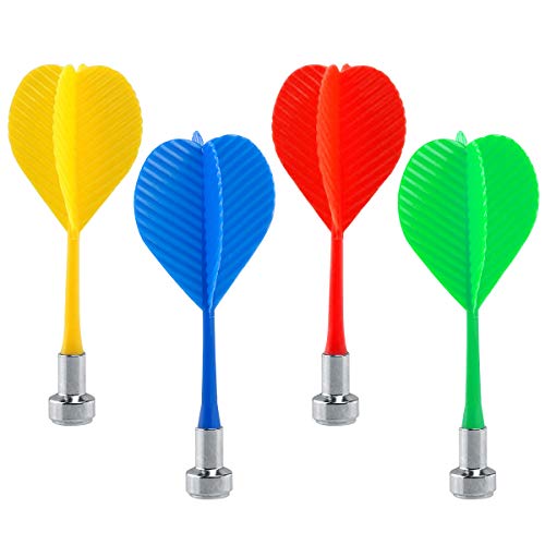 Magnetic Darts Set - 12 Pcs Safety Replacement Darts in 4 Colors