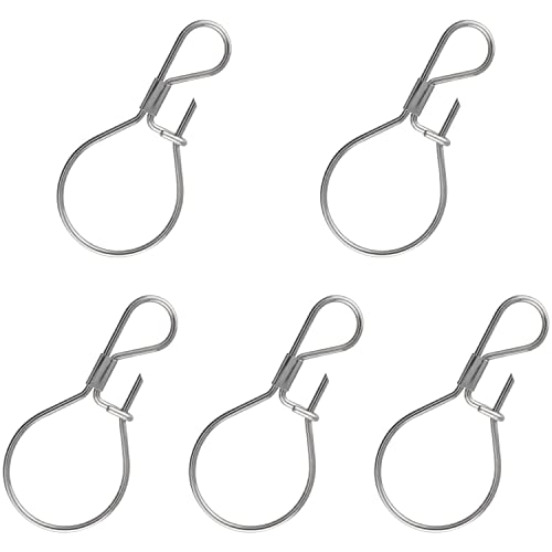 5 Stainless Steel Fishing Lock Snaps - Live Fish Stringer Clips