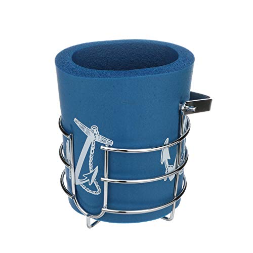 Seachoice Boat Beverage Holder with Thermal Insulator, Chrome Brass
