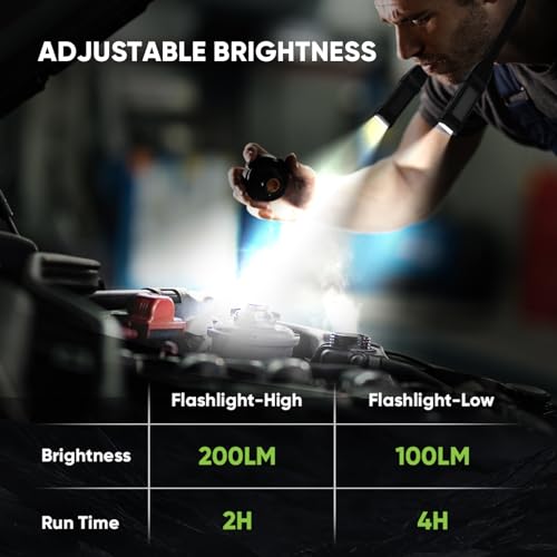 Durapower Neck Light Machine, Led Neck Light for Reading, Detachable Flexible Around Neck Flashlight for Work Craft,Grill,Repairing,Camping and Emergency