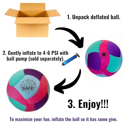 Softy Volleyball - Pain-Free Kids Indoor Ball - Teal
