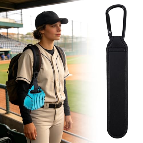 Adjustable Baseball Glove Clip for Sports Gear Drying & Storage - Black, 2 Pack