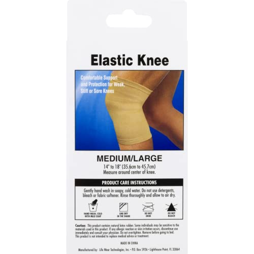 Elastic Knee Support Brace - Contoured Compression Sleeve for Sore Knees