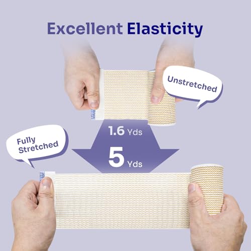 Compression Bandage Wrap - 6 Pack of Assorted Sizes