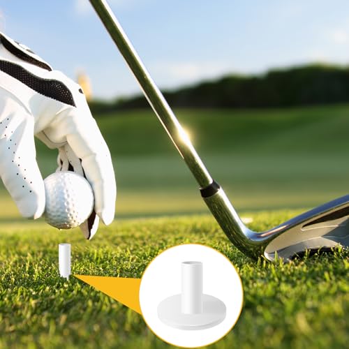 Durable Rubber Golf Tees - 8 Pack Mixed Sizes for Practice