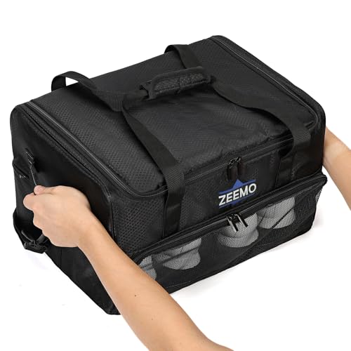 Golf Trunk Organizer with Dual-Layer Car Storage and Removable Panels