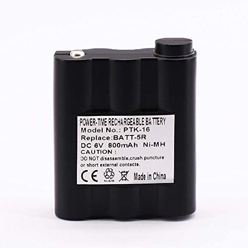 2-Pack 6V 800mAh Ni-MH Battery for Midland GXT Radio Walkie Talkies