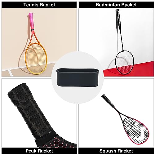 4-Piece Silicone Pickleball Racquet Grip Bands - Flexible Overgrip Seal