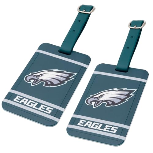 Philadelphia Eagles Golf Bag Tag - Two Piece Set with ID Window