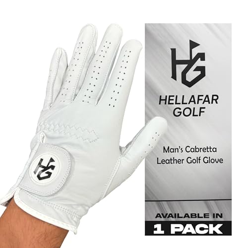 Men's Golf Gloves - Premium Cabretta Leather for Left Hand - Medium