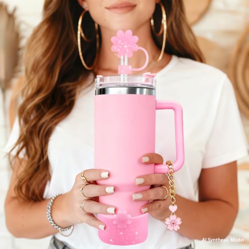 Flower Silicone Accessories for Stanley Cups - 28 Colorful Set