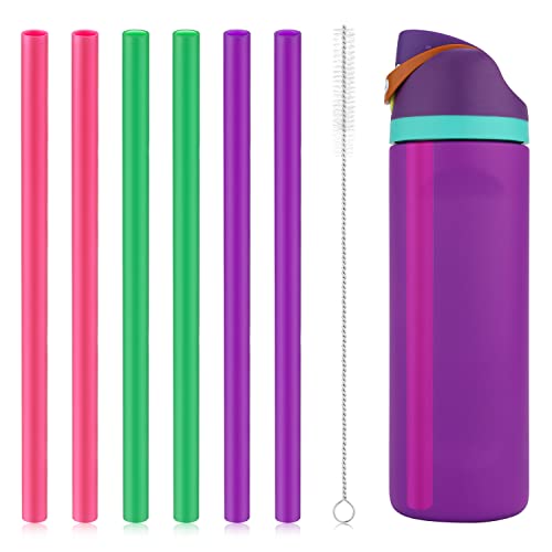 6PCS Colorful Replacement Straws for Owala Water Bottles