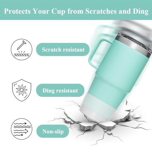 Silicone Protective Boot for Yeti Rambler Tumblers - Transparent+Transparent