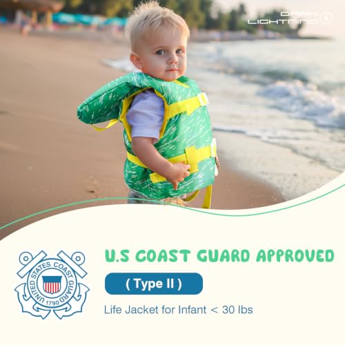 USCG Approved Infant Life Jacket for 0-30 lbs with Headrest & Handle