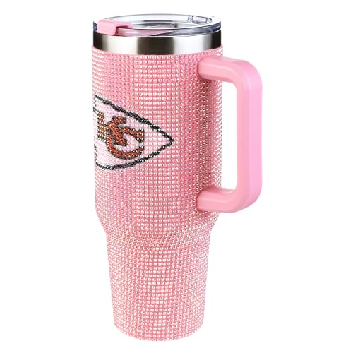 40oz Pink Bling Game Day Tumbler - Kansas City Chiefs