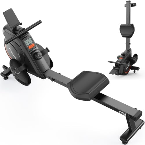 Magnetic Rowing Machine for Home - Bluetooth, LCD Monitor, Classic