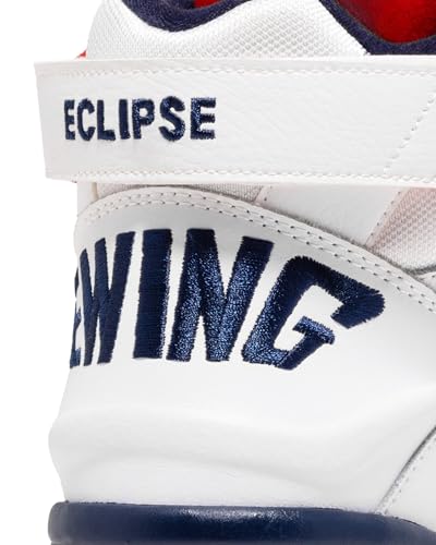 Eclipse OG Basketball Sneakers - White/Navy/Red, Men’s Sizes 5-16