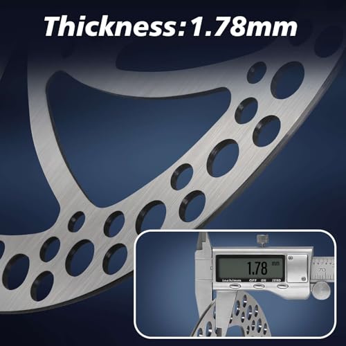 140mm Bike Disc Brake Rotor - Stainless Steel, 6 Bolts, Silver-A