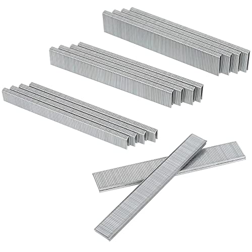HW HAMWOO 18 Gauge 1800PCS,1/4" Narrow Crown Staples (1/2"- 400; 3/4"- 400; 1"- 400) and Brad Nails (5/8"-300,3/4"-300), Suitable for Most Brand of 18 Gauge Stapler