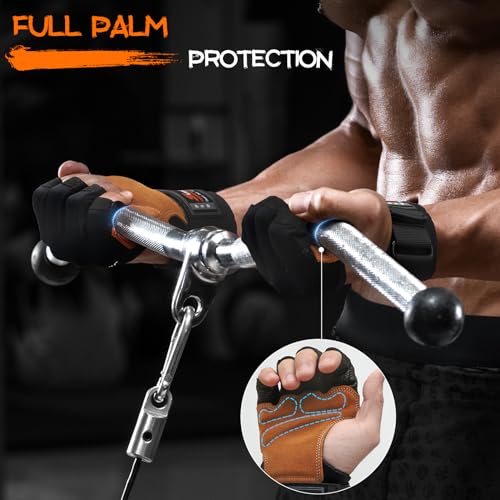 Heavy Duty Workout Gloves with Wrist Support - Medium