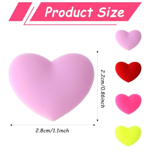 4pcs Tennis Racket Vibration Dampeners - Heart Shaped Silicone Shock Absorbers