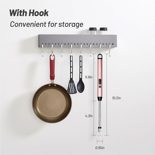 Electric Candle Lighter with Flexible Neck - Rose Gold