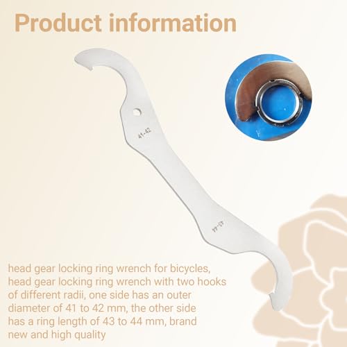 Ziyuan Bicycle Head Gear Lockring Wrench for Fixed Gear & Single-Speed Bikes