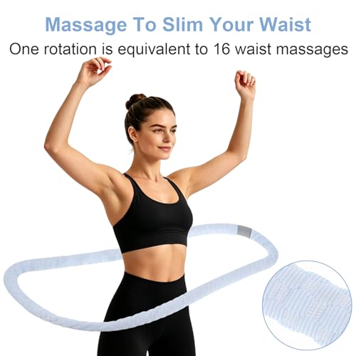 Weighted Hula Hoop for Weight Loss - 2.65lb Silent Cooling Design