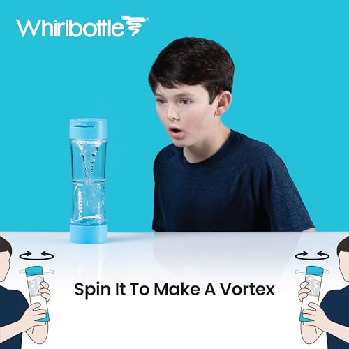 Whirlbottle Drink-And-Play Water Bottle for Kids – Satisfying Fidget Toy & Vortex Sensory, 21 oz BPA-Free Tritan