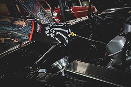 Foam Nitrile Mechanic Gloves with Grip - Medium (Pack of 1)