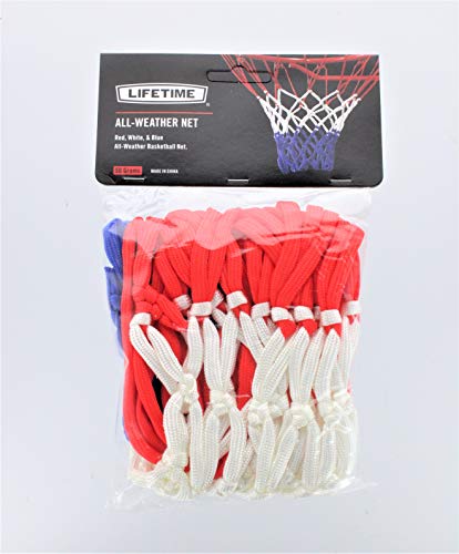 Lifetime Nylon All Weather Basketball Net for Outdoor Play - Red, White, Blue