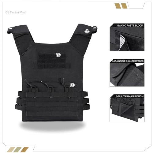 KUIEDIS Tactical Outdoor Vest - Adjustable Breathable Lightweight Paintball & Airsoft Gear