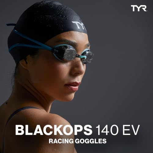 TYR Black Ops 140 EV Racing Swim Goggles Mirrored Gold/Navy - Low Profile Performance