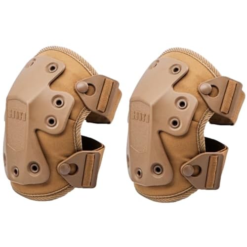 HWI Gear Next Generation Knee Pad for Protection: Combat, Mechanics, Construction, Hunting, Landscaping, Outdoor Survival, Heavy Duty Industrial Grade, Adjustable