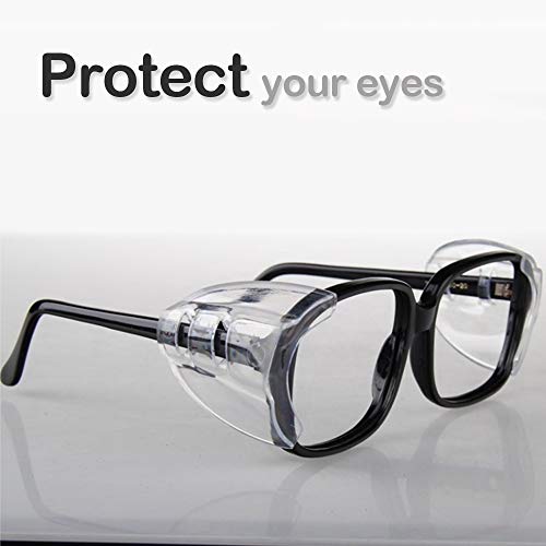 Flexible Safety Glasses Side Shields for Eye Protection - 3 Pairs