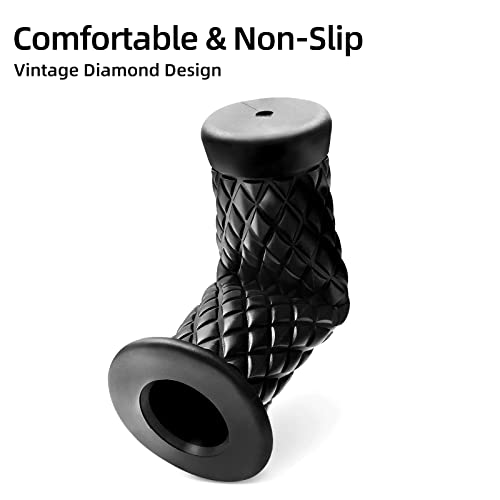 Motorcycle Grips Non Slip Rubber Bar End Thruster Grip 7/8" 22mm 24mm
