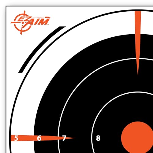 8-Inch Bullseye Shooting Targets - 26-Pack High-Visibility Paper Targets