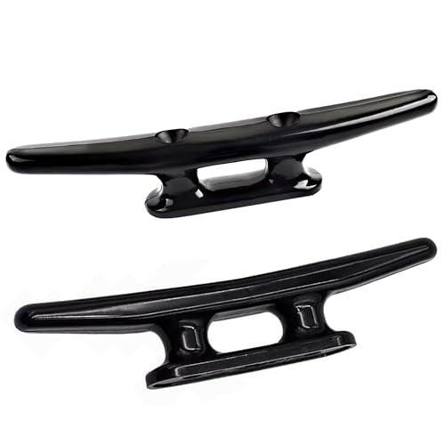 Nylon Boat Cleats - 4-Inch Marine Dock Cleats for Rope & Mooring, 4-Pack