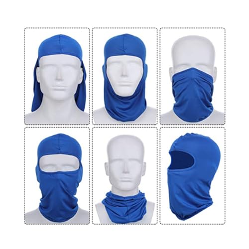 5-Pack Thermal Full Face Mask for Cold Weather Cycling & Running - Sand
