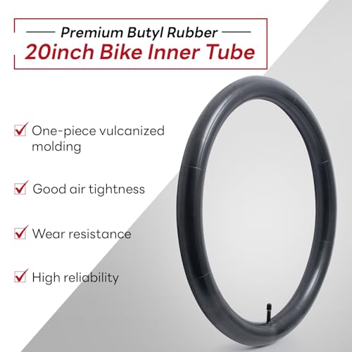 20" Replacement Bike Inner Tube - 20x1.75-2.125 AV32mm Schrader Valve